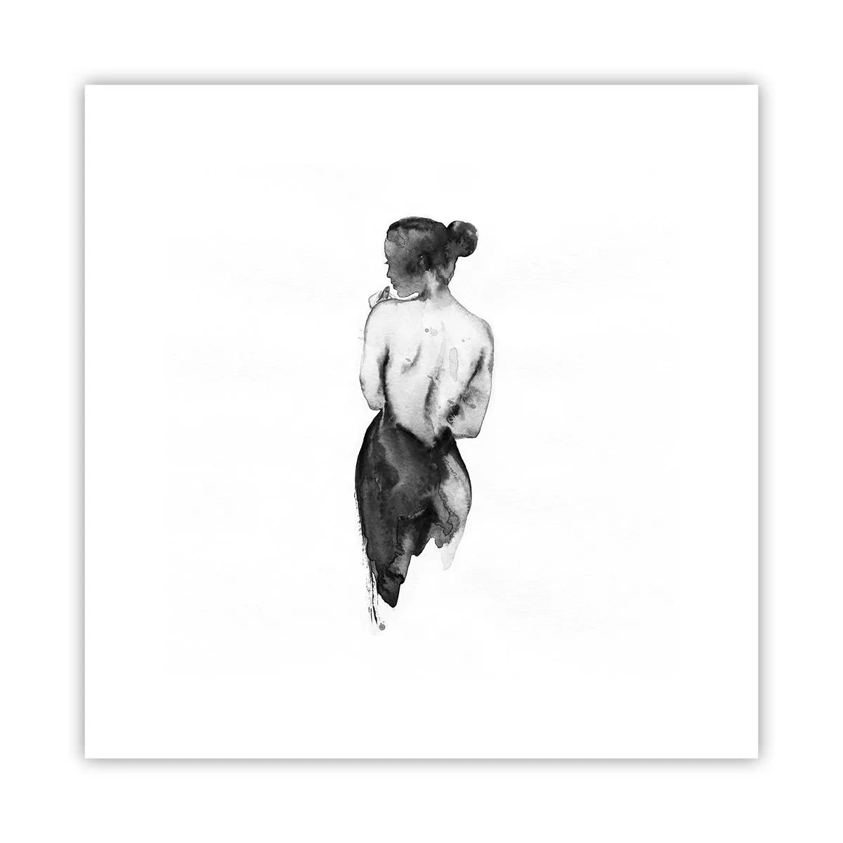 Poster - By Her Side the World Disappears - 30x30 cm