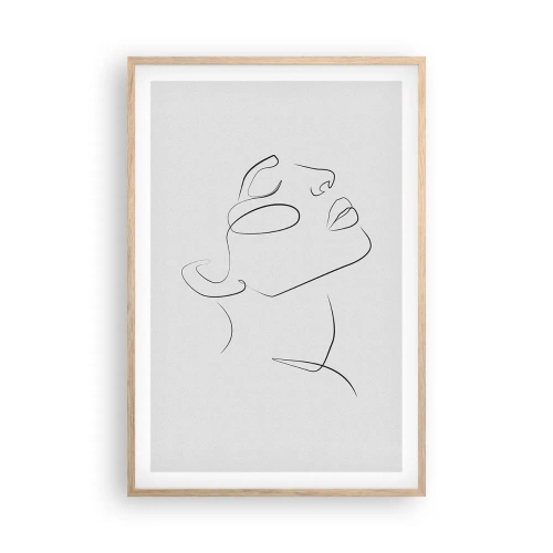 Poster in light oak frame - Meanders of a Dream - 61x91 cm