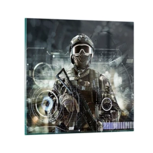 Glass picture - Power Squared - 60x60 cm