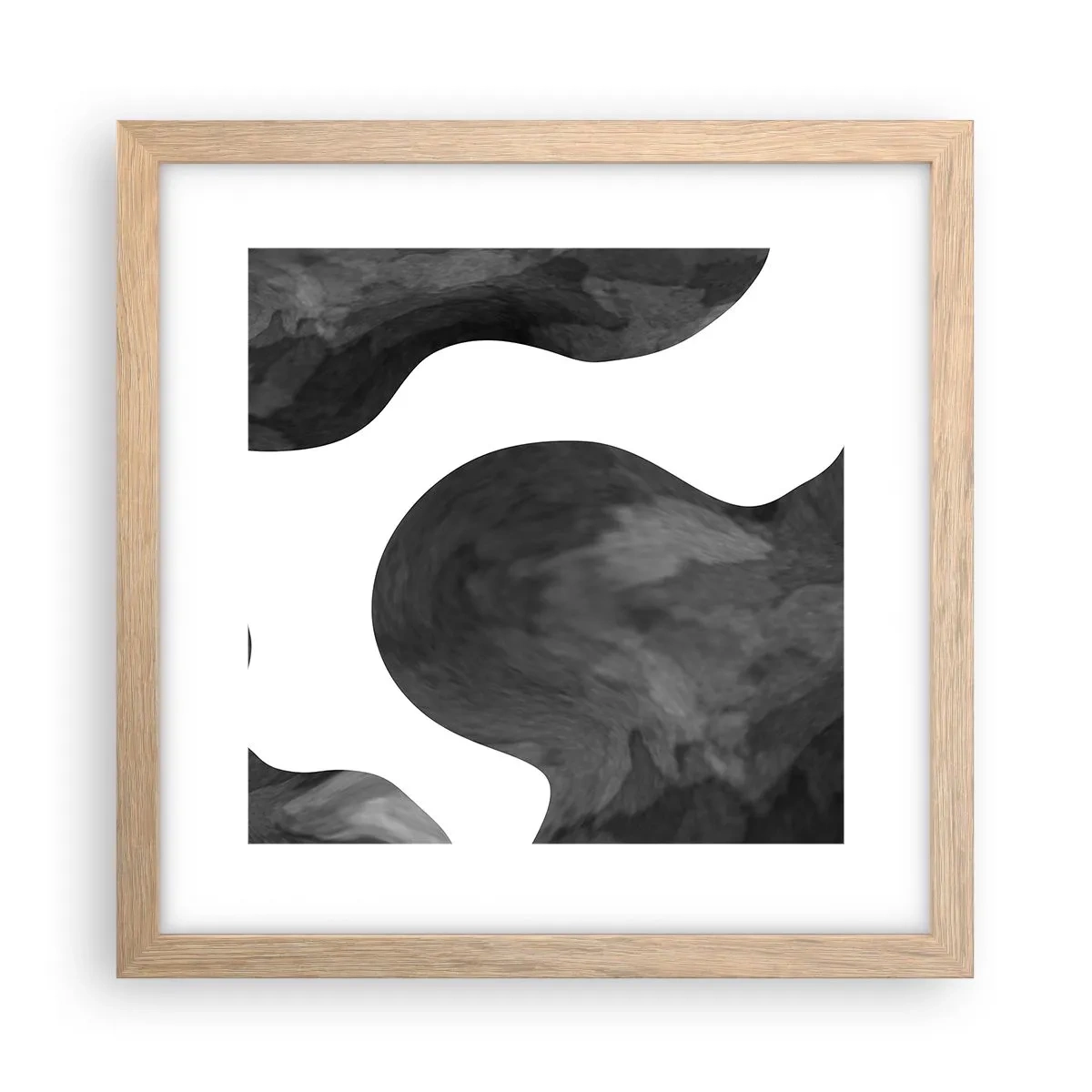 Poster in light oak frame - Milky Way - 30x30 cm