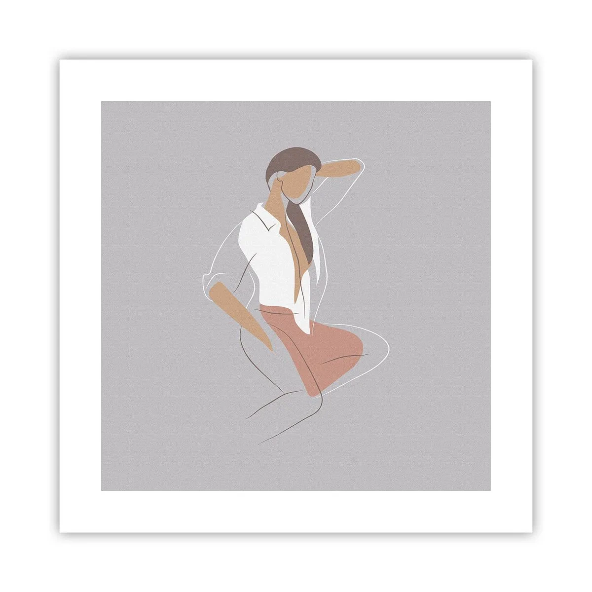 Poster - Outline of Charm - 40x40 cm