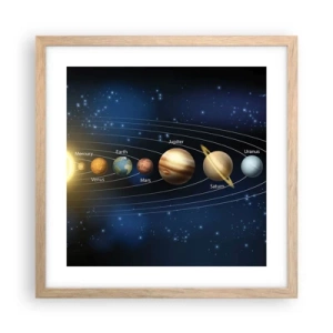 Poster in light oak frame - One in Ten - 40x40 cm