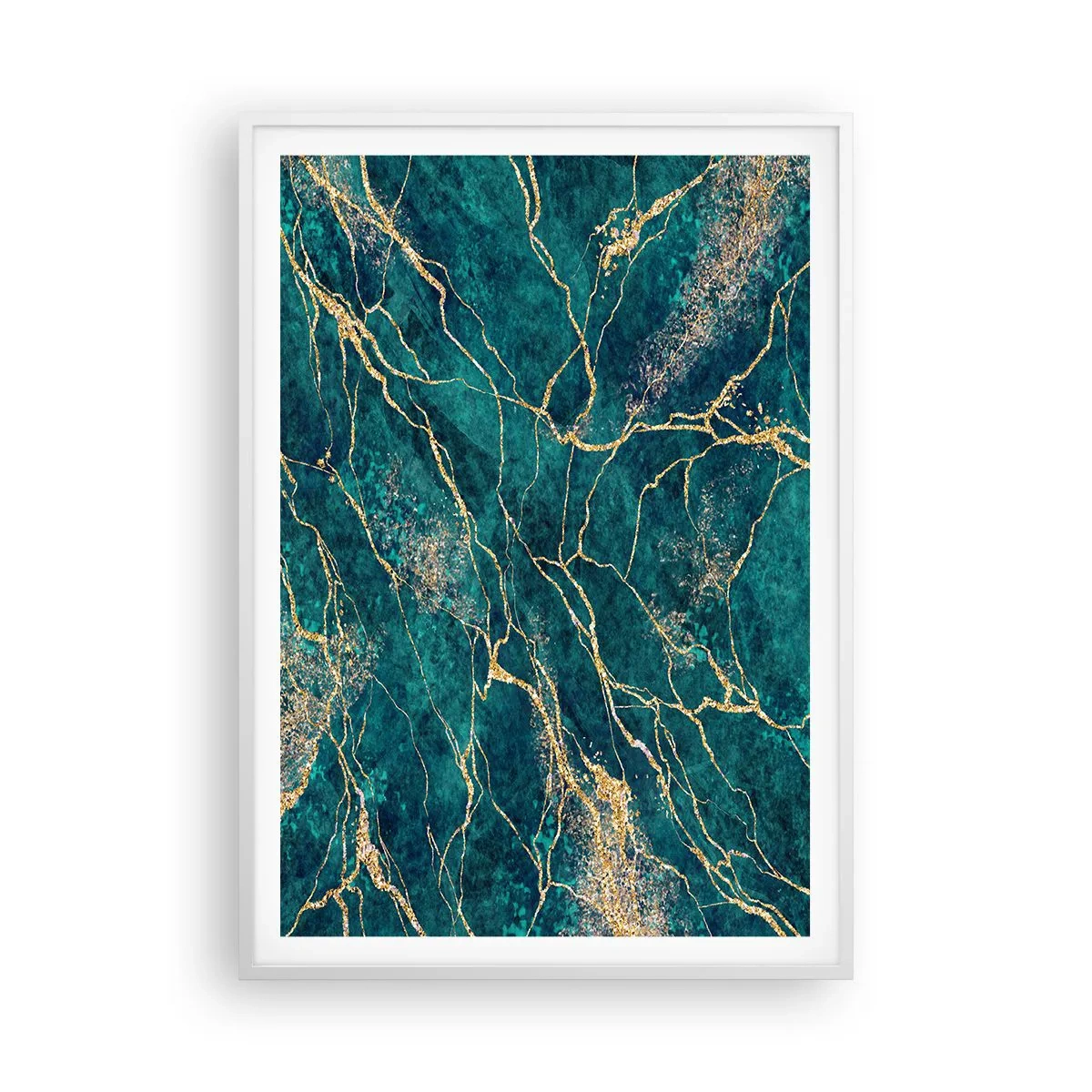 Poster in white frmae - Gold Vein - 70x100 cm
