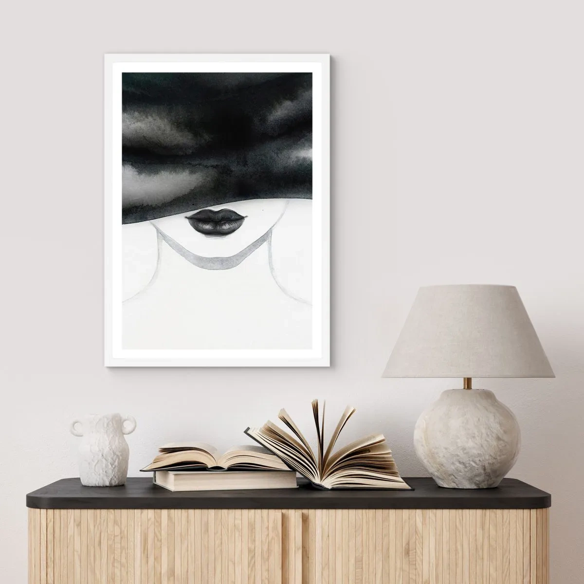 Poster in white frmae - Sensual Secret - 50x70 cm