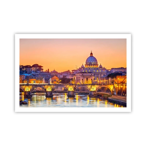 Poster - Twilight over Eternal City - 91x61 cm
