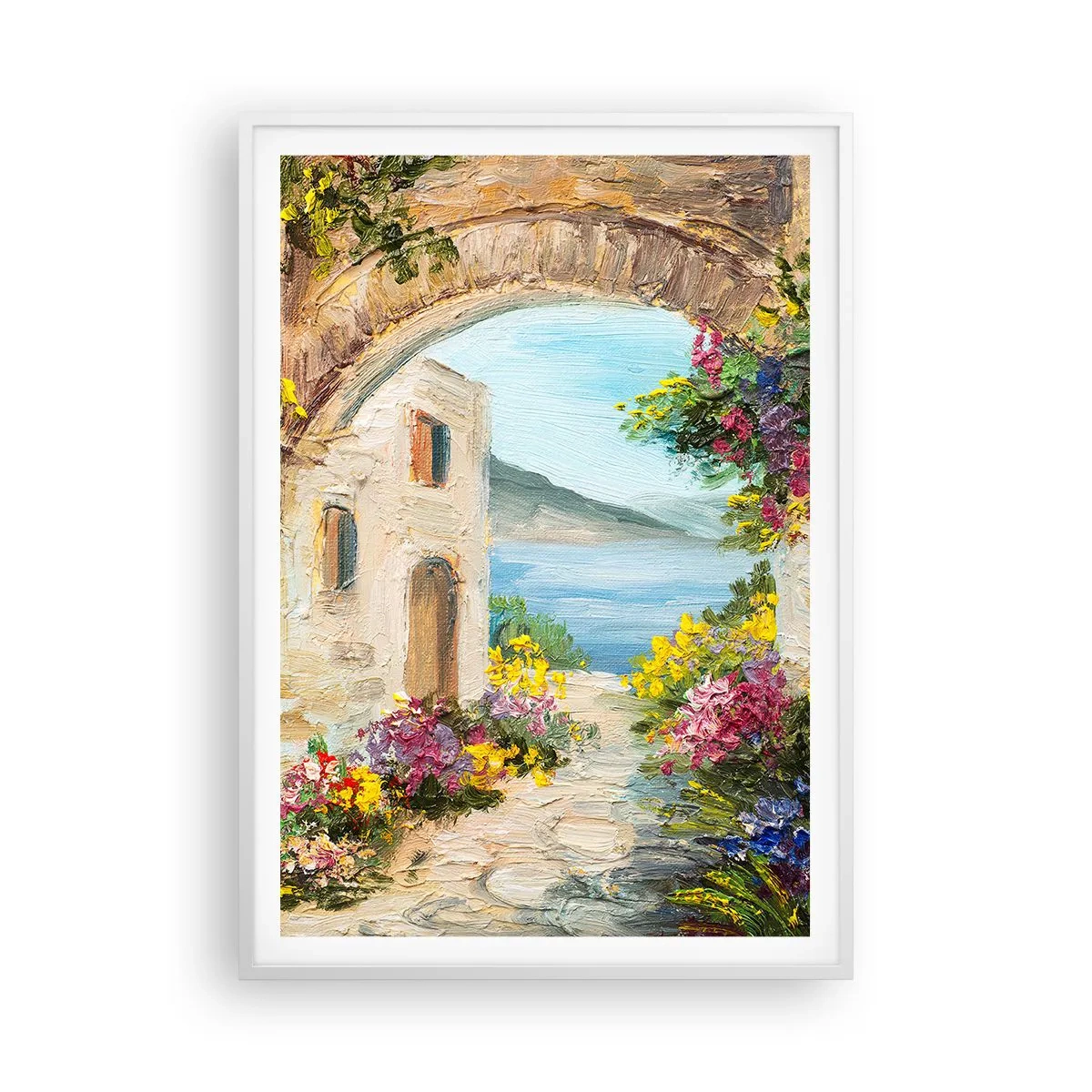 Poster in white frmae - Charm of a Sea Province - 70x100 cm