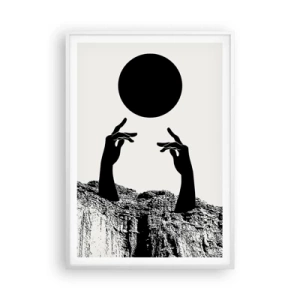 Poster in white frmae - Surrealistic Composition: Sun and the Rest - 70x100 cm