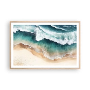 Poster in light oak frame - Eternal Encounter - 91x61 cm