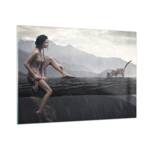 Glass picture - Summits of Beauty - 100x70 cm