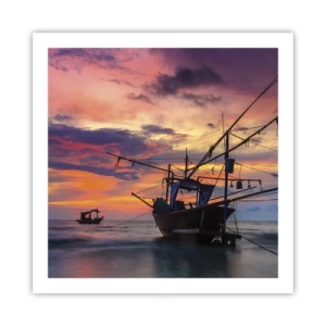 Poster - Exotic Evening - 60x60 cm