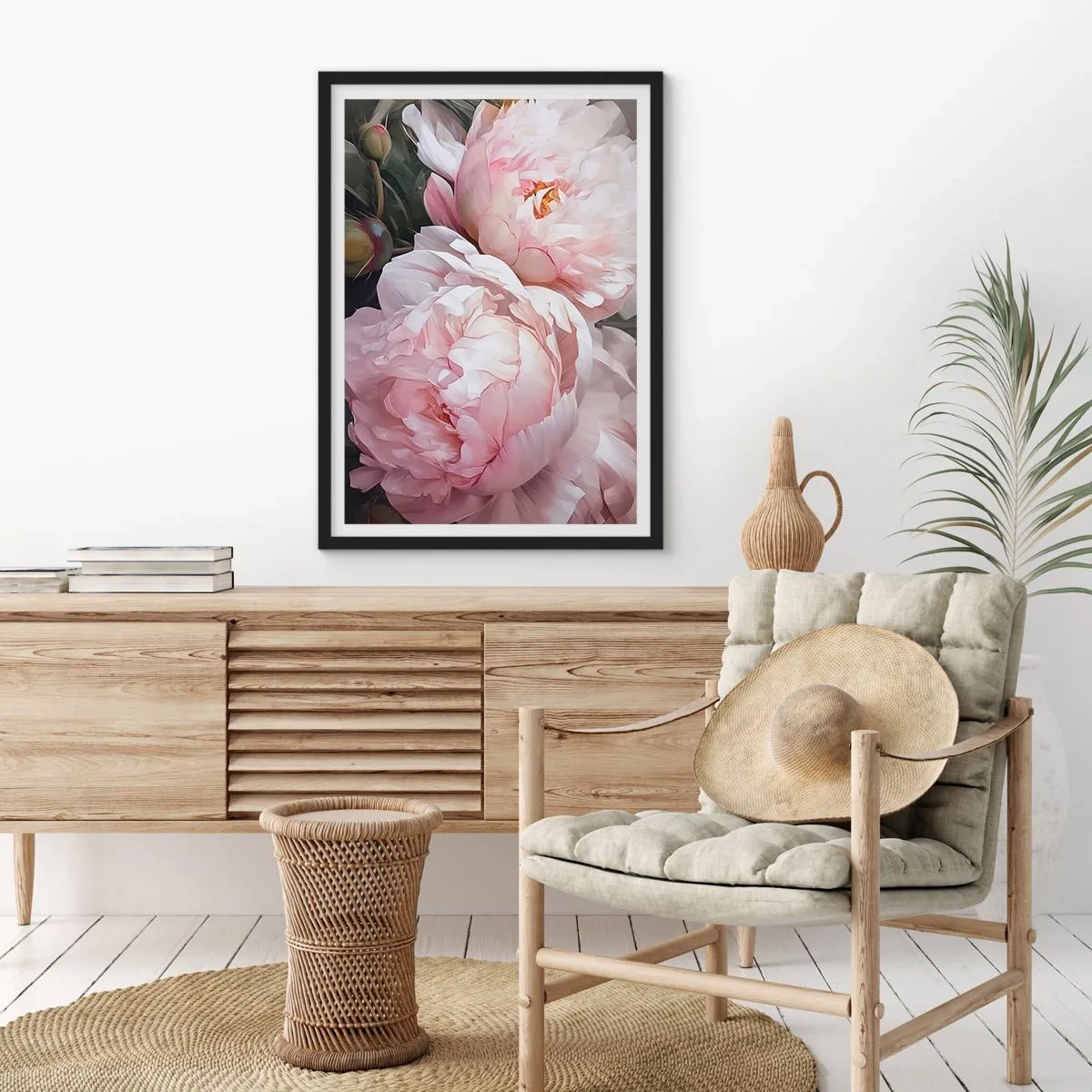 Poster in black frame - Captured in Full Bloom - 50x70 cm