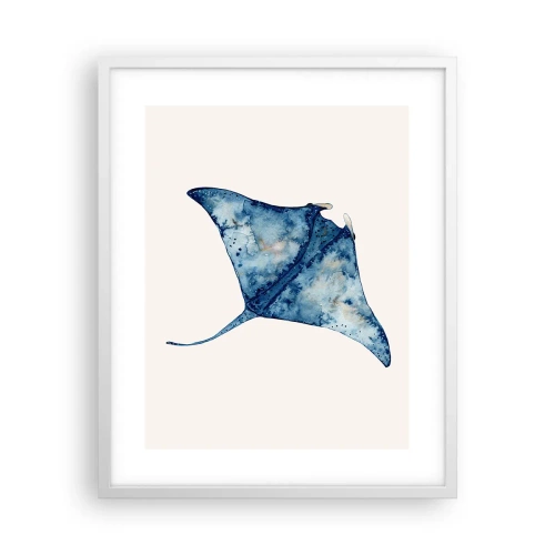Poster in white frmae - Life In Blue - 40x50 cm