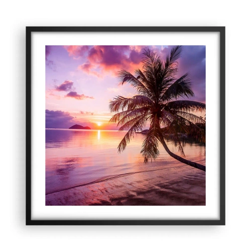 Poster in black frame - Bliss up to the Horizon - 50x50 cm