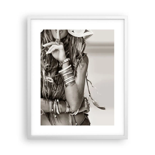 Poster in white frmae - Like a Girl - 40x50 cm