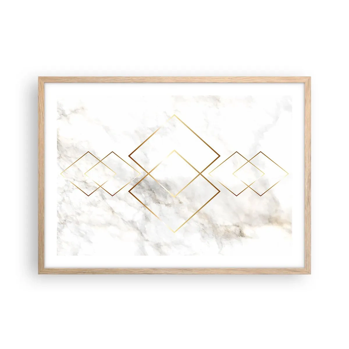 Poster in light oak frame - View over Infinity - 70x50 cm