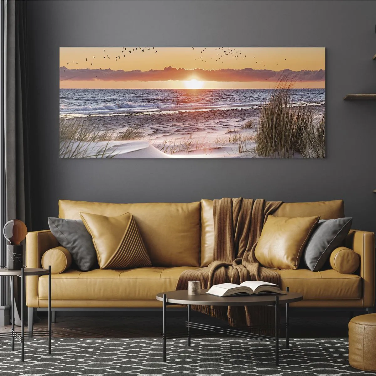 Glass picture - Horizontal Landscape - 100x40 cm