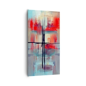 Canvas picture - Landscape in a foreign Dimension - 65x120 cm