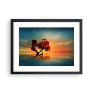 Poster in black frame - Far Away and Lost to the World - 40x30 cm