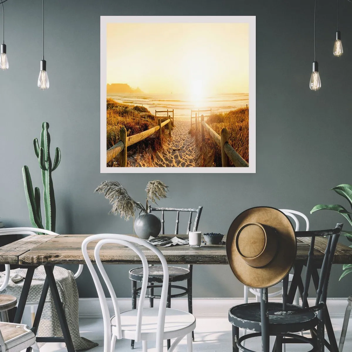 Poster - Through the Dune, Towards the Sun - 50x50 cm