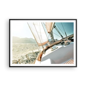 Poster in black frame - Full Sail - 100x70 cm