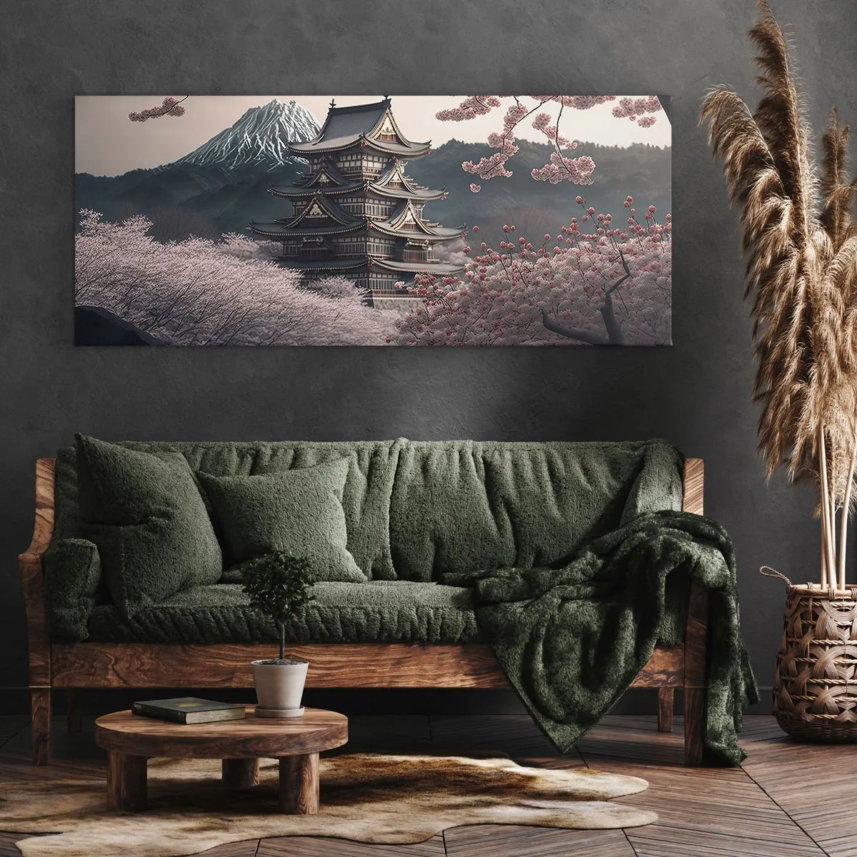 Canvas picture - Land of Cherry Blossoms - 100x40 cm