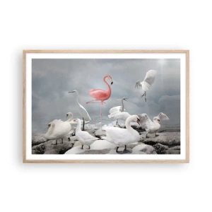 Poster in light oak frame - Where Did I Come from? - 91x61 cm