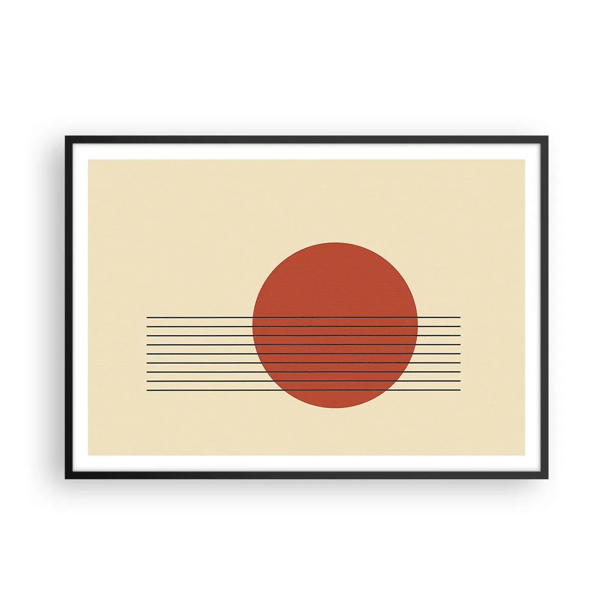 Poster in black frame - Around and Beoynd - 100x70 cm