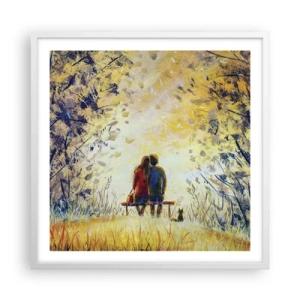 Poster in white frmae - Magical Moment - 60x60 cm