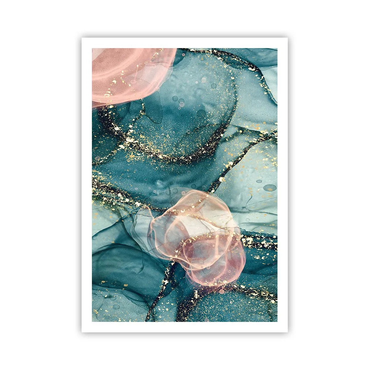 Poster - Silm Blue, Tulle Pink - 70x100 cm