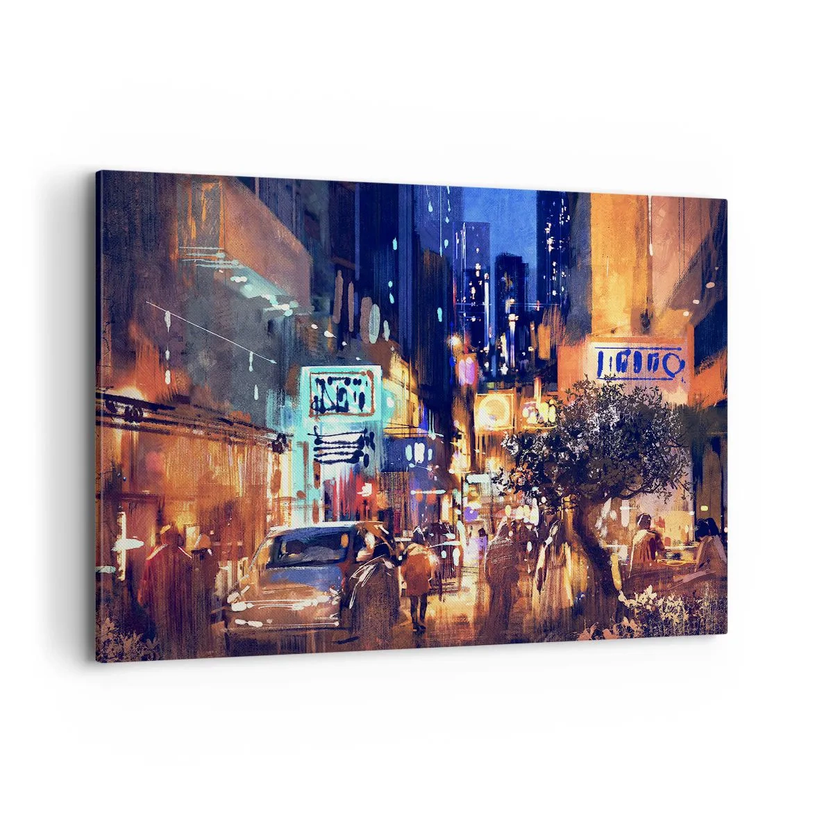 Canvas picture - City Doesn't Sleep - 120x80 cm