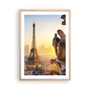 Poster in light oak frame - Much Has Changed… - 50x70 cm