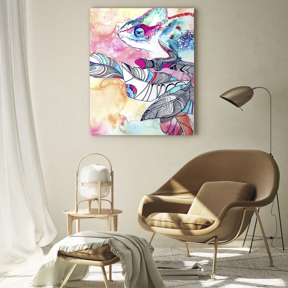 Glass picture - Colourful Like Our World - 70x100 cm
