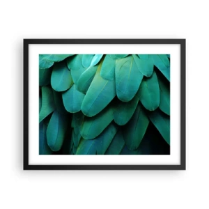 Poster in black frame - Precision of Parrot Nature - 50x40 cm