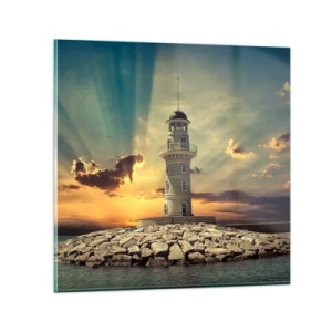 Glass picture - Light, Hope, Beauty - 40x40 cm