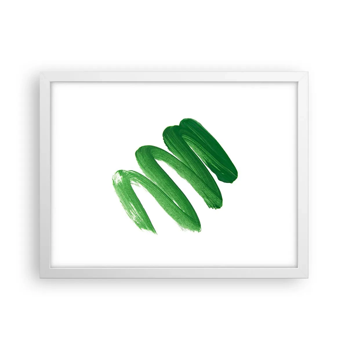Poster in white frmae - Green Joke - 40x30 cm
