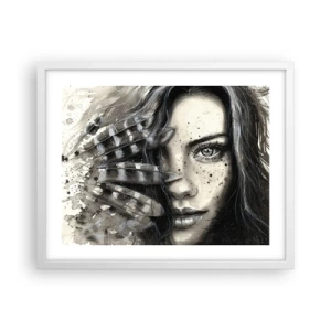 Poster in white frmae - Wild Beauty - 50x40 cm
