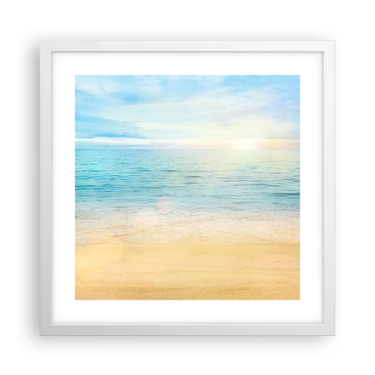 Poster in white frmae - The Big Blue - 40x40 cm