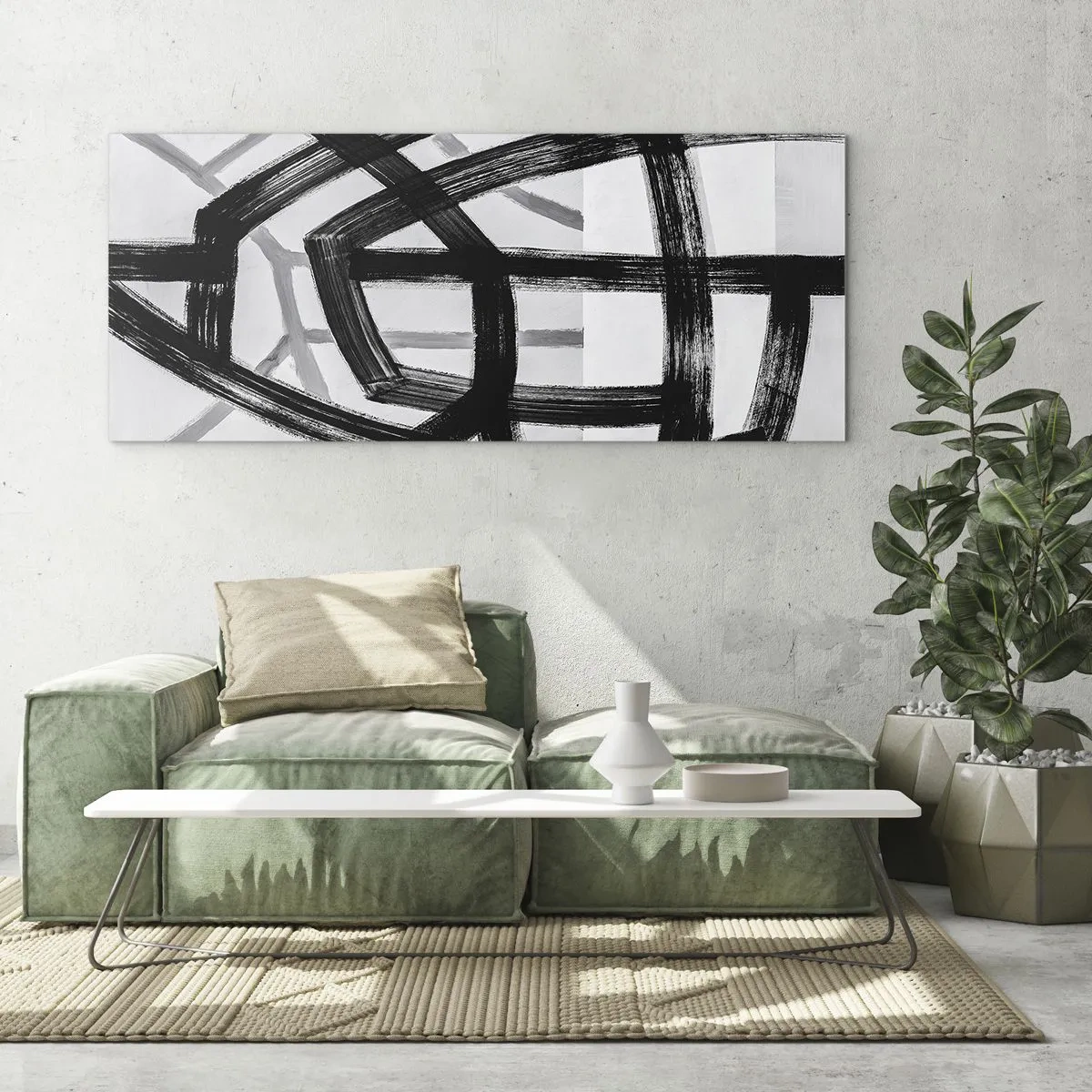 Glass picture - Building Depth - 100x40 cm
