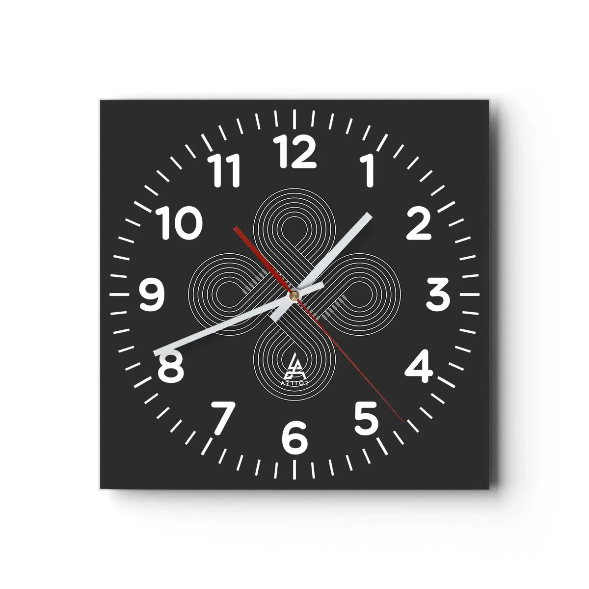 Wall clock - Clock on glass - In Celtic Spirit - 30x30 cm