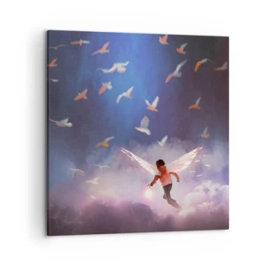 Canvas picture - You Need to Have Imagination and Courage - 50x50 cm