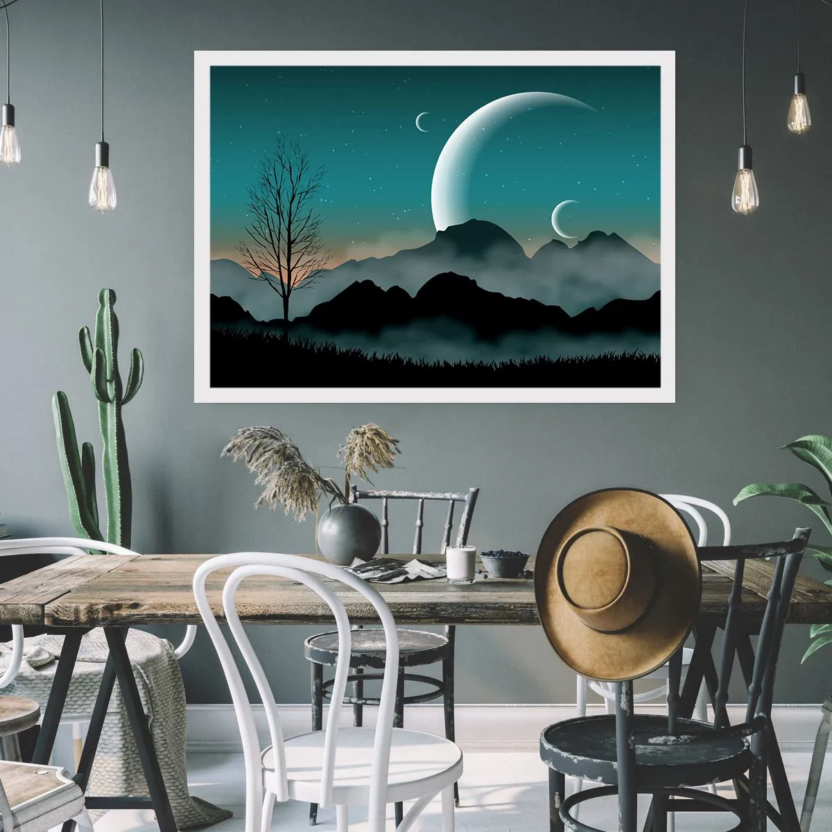 Poster - Carnival of a Starry Night - 70x50 cm