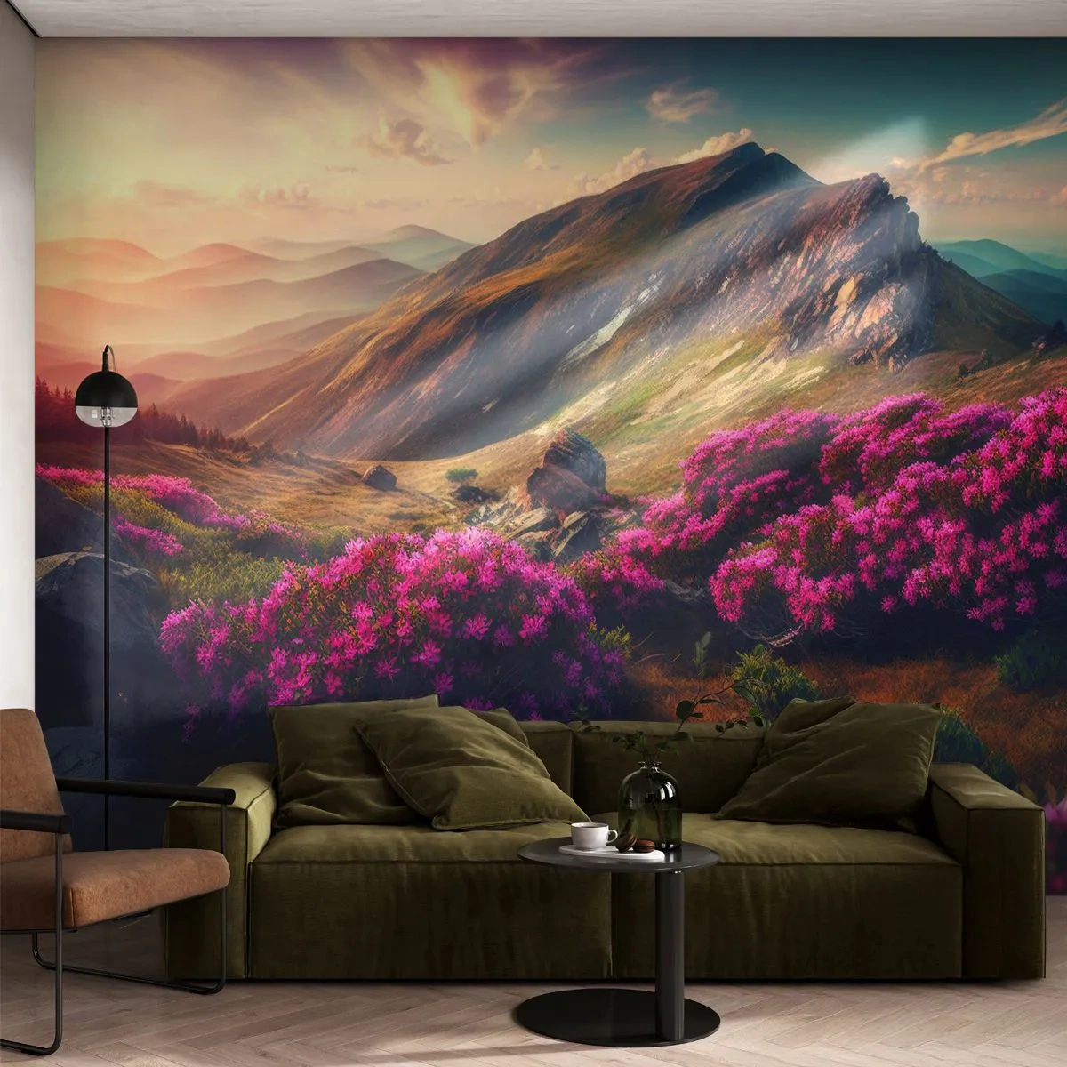 Photo Wallpaper Standard Eco - Summer in the Mountains - Landscape, Nature, Mountains - 350x256 cm