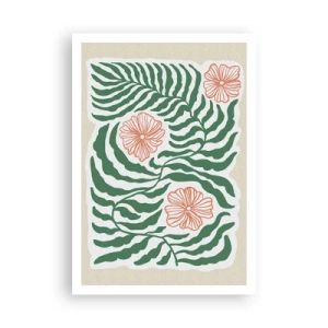Poster - Blossoming in Green - 70x100 cm