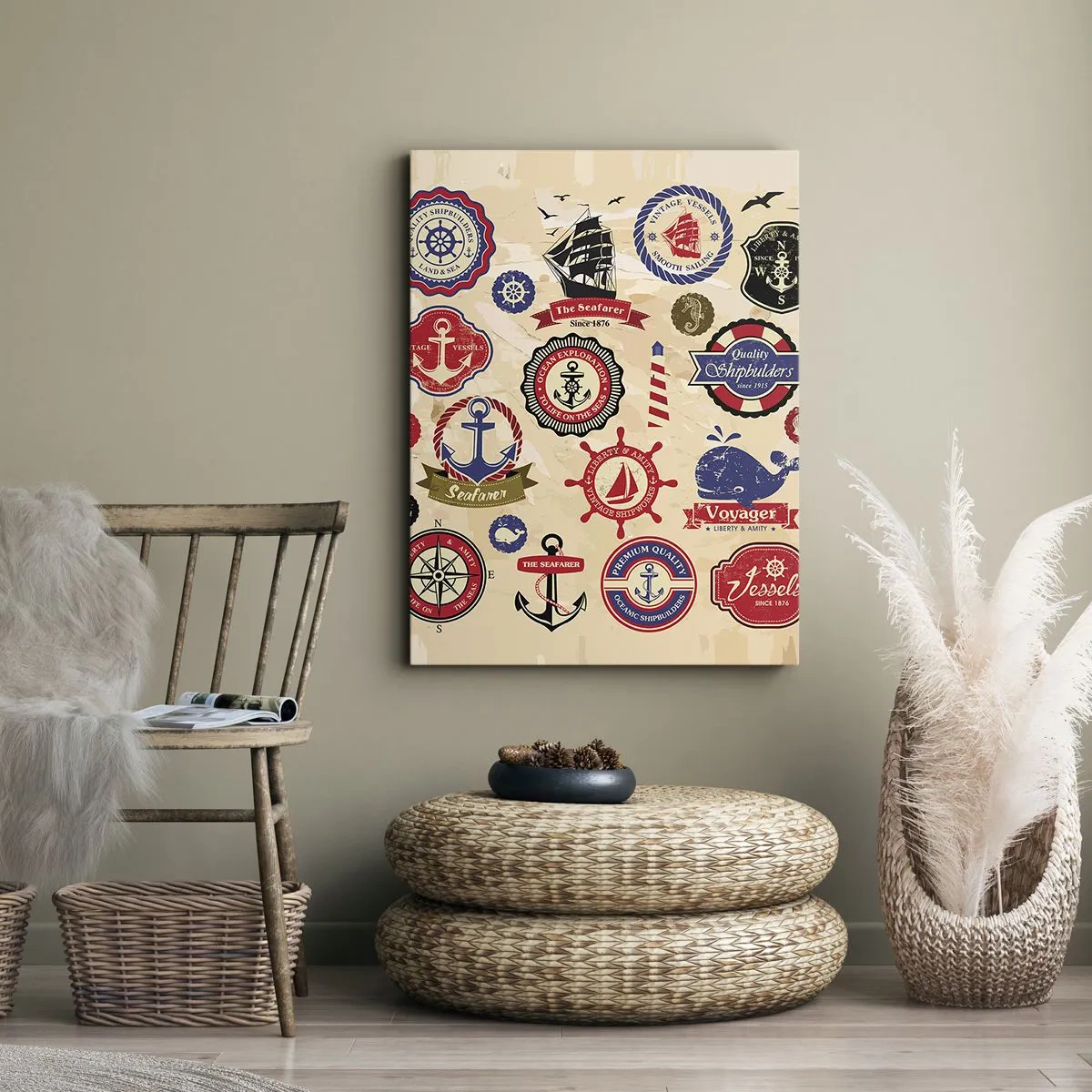 Canvas picture - Brotherhood of Yachts - 80x120 cm