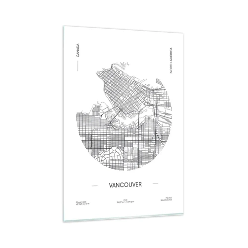 Glass picture - Anatomy of Vancouver - 80x120 cm