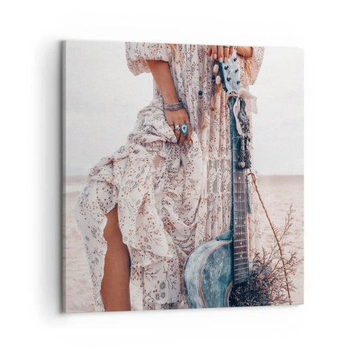 Canvas picture - Flower Chidlren on their Way - 50x50 cm