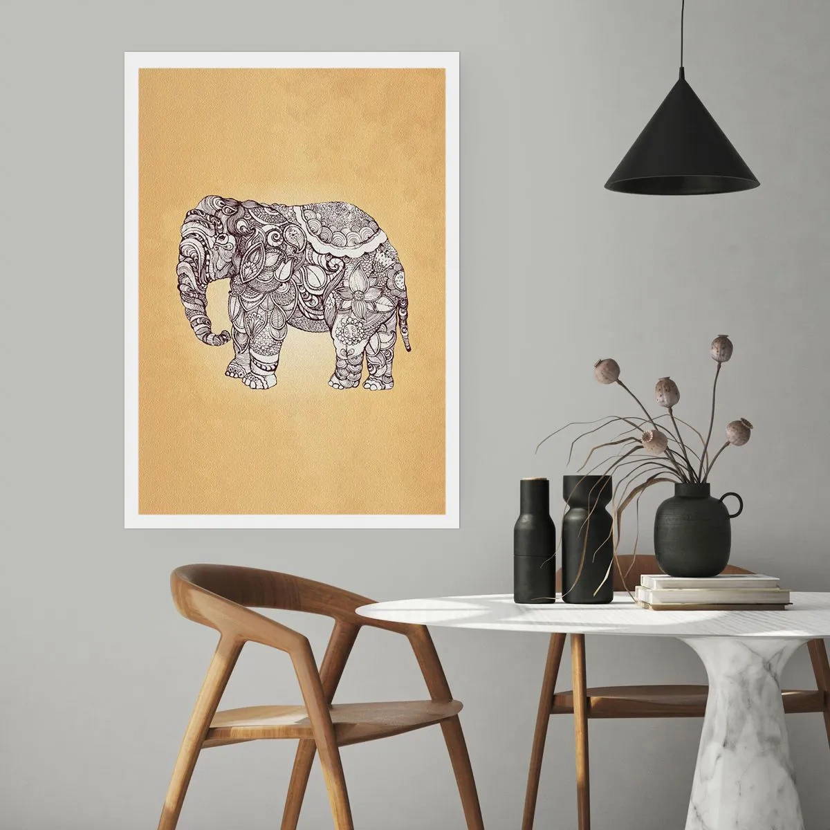 Poster - Hidden Elephant - 70x100 cm