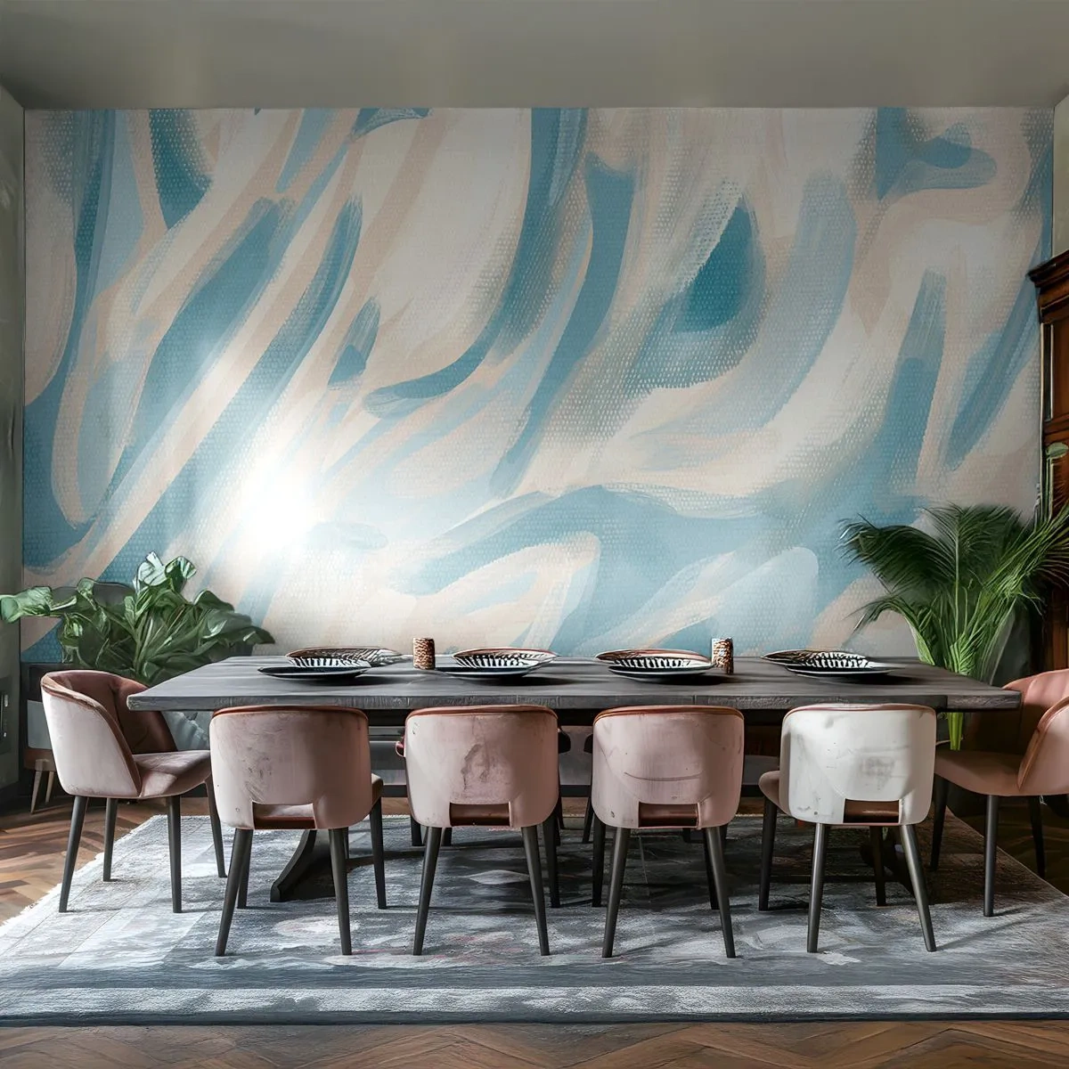 Photo Wallpaper Standard Eco - Whiffs of Spring - Piece, Bright, Pastel - 300x210 cm