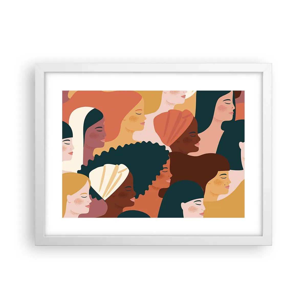 Poster in white frmae - Pure Womanhood - 40x30 cm