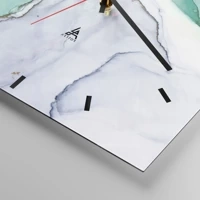 Clock face with lines